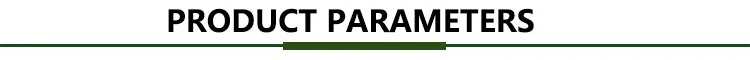 Product parameters