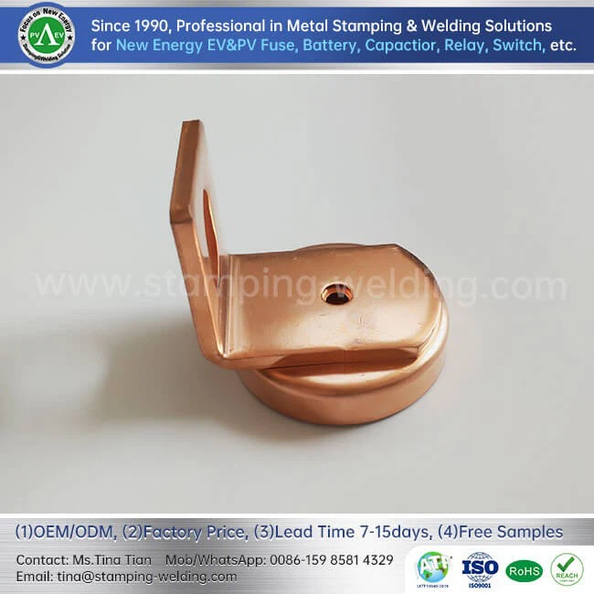 Copper Cap Contact For Electric Vehicle Fuses