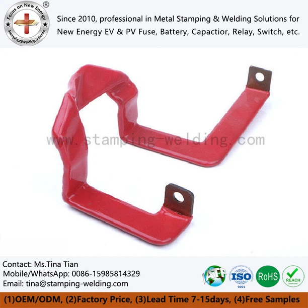 Insulated Custom Copper Bus Bar with PVC Dipping Insulated Custom Copper Bus Bar with PVC Dipping