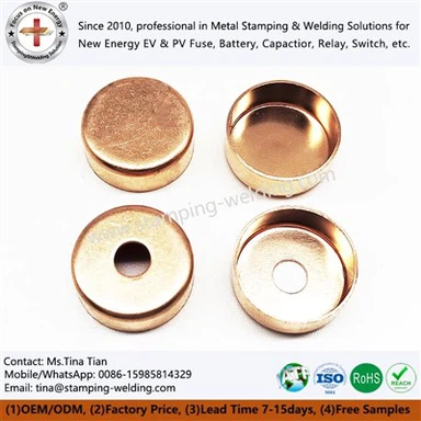 Koperen dopfitting voor zekering