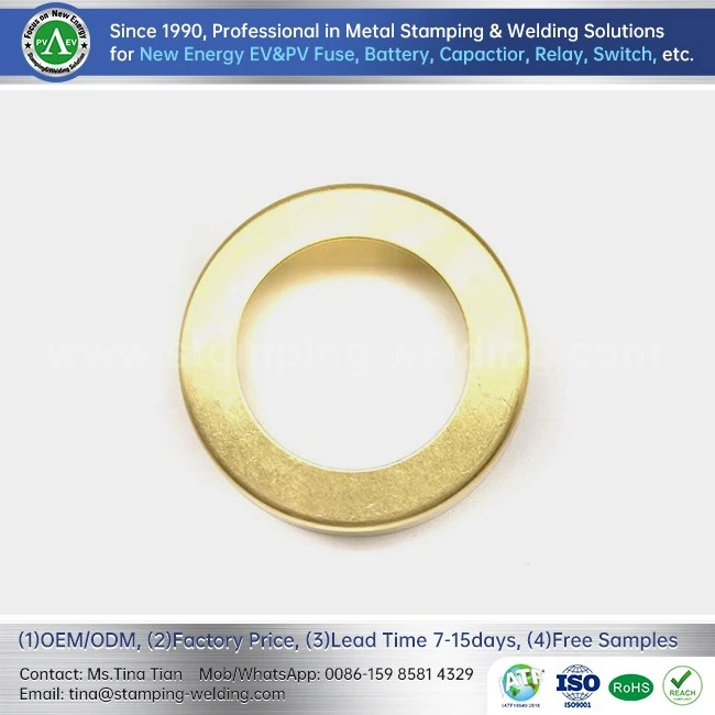 Photovoltaic Fuse Brass Tube End Cap